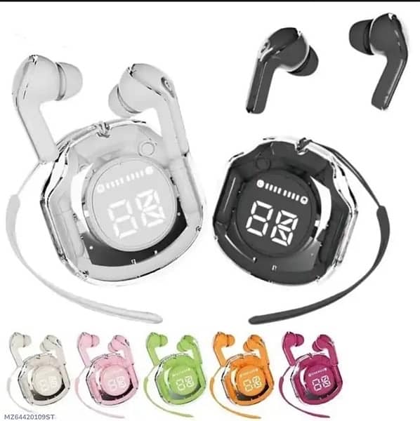 Air 39 Transparent Bluetooth Earbuds – Super Bass, ENC Noise Reduction & HD Calling | Bluetooth 5.3