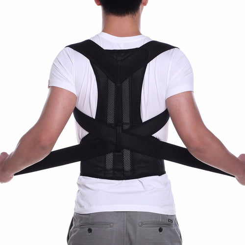 Adjustable Magnetic Posture Corrector Back Brace Support Belt for Upper Back Pain Relief – Standard Size