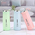Insulated Water Bottles Stainless Steel 400ml Green Blue Pink