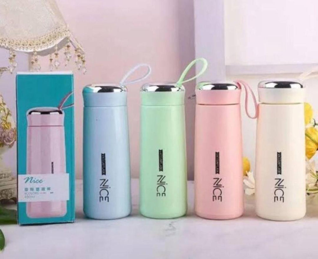 Insulated Water Bottles Stainless Steel 400ml Green Blue Pink