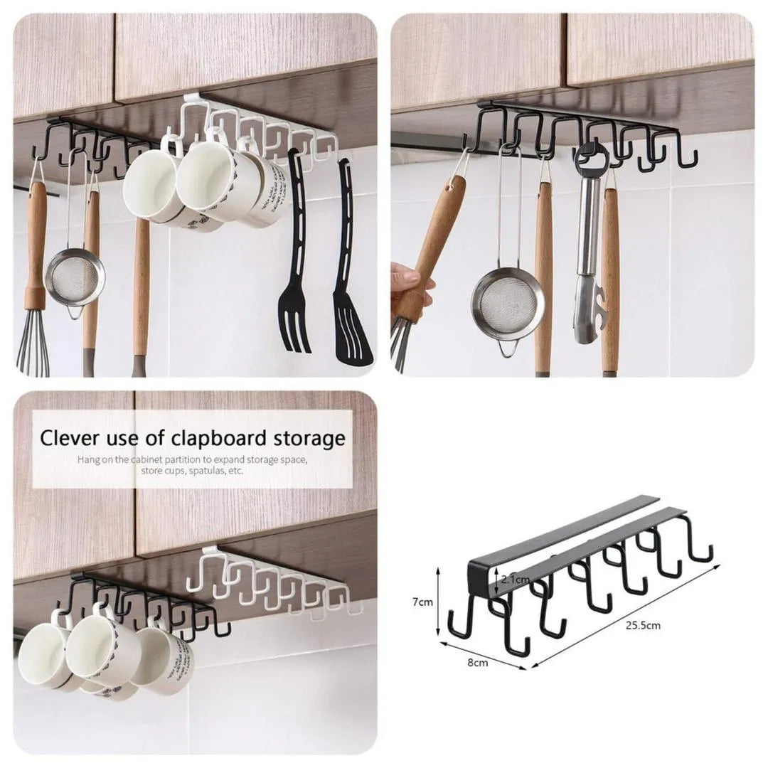 Cabinet Hanger for Kitchen Storage Cup Spatulas Tool Rack