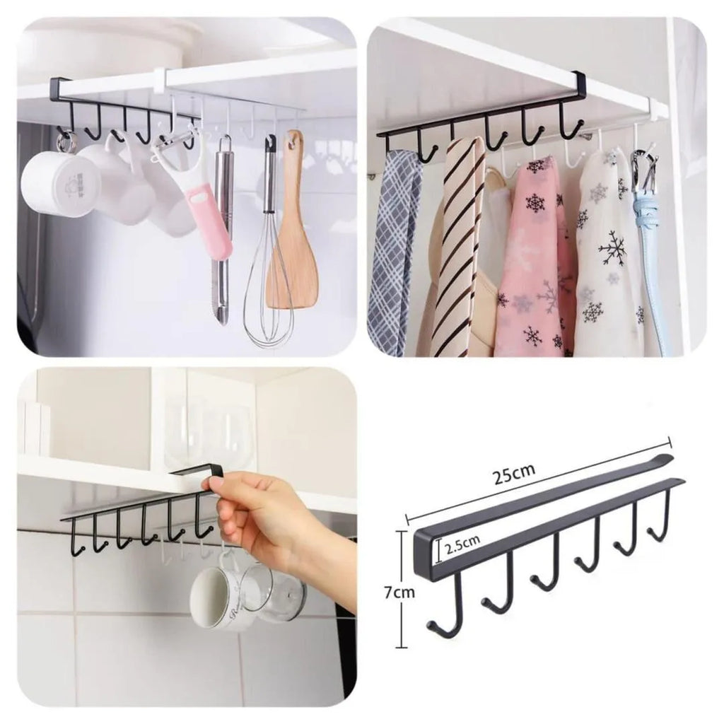 Cabinet Hanger for Kitchen Storage Cup Spatulas Tool Rack