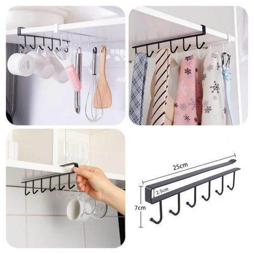 Cabinet Hanger for Kitchen Storage Cup Spatulas Tool Rack