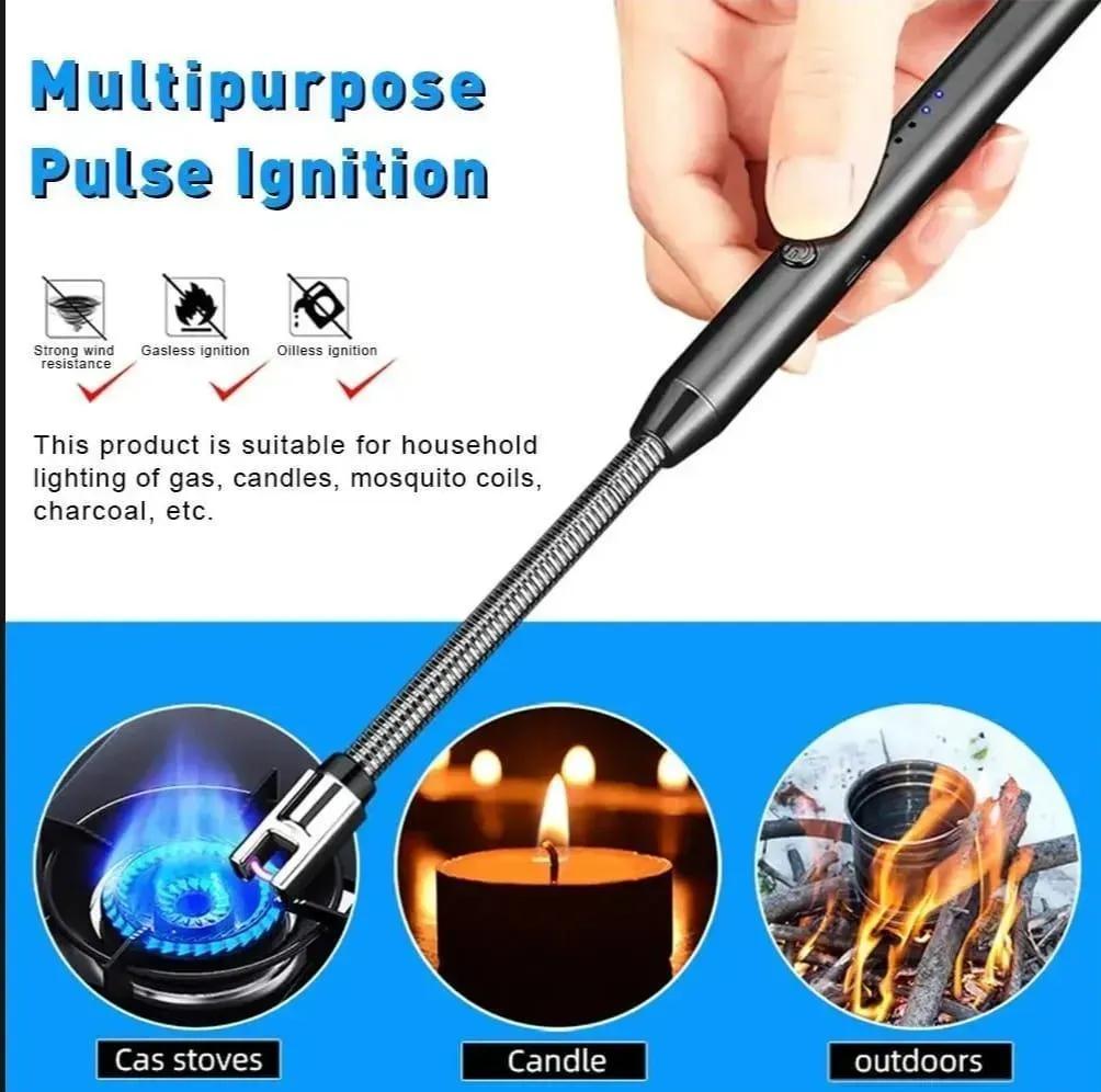 Electric Lighter Stainless Steel Portable Rechargeable