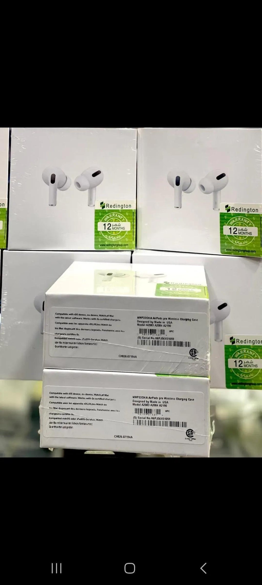 White Wireless Airpods with ANC & Touch Controls