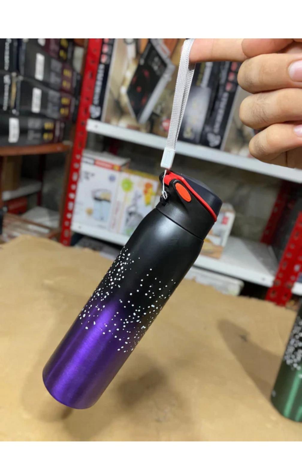 Stainless Steel Vacuum Water Bottle 500Ml Gym Sports Blue Green Purple