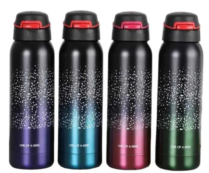 Stainless Steel Vacuum Water Bottle 500Ml Gym Sports Blue Green Purple