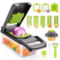 14-in-1 Vegetable Cutter with 8 Blades & Storage Bin