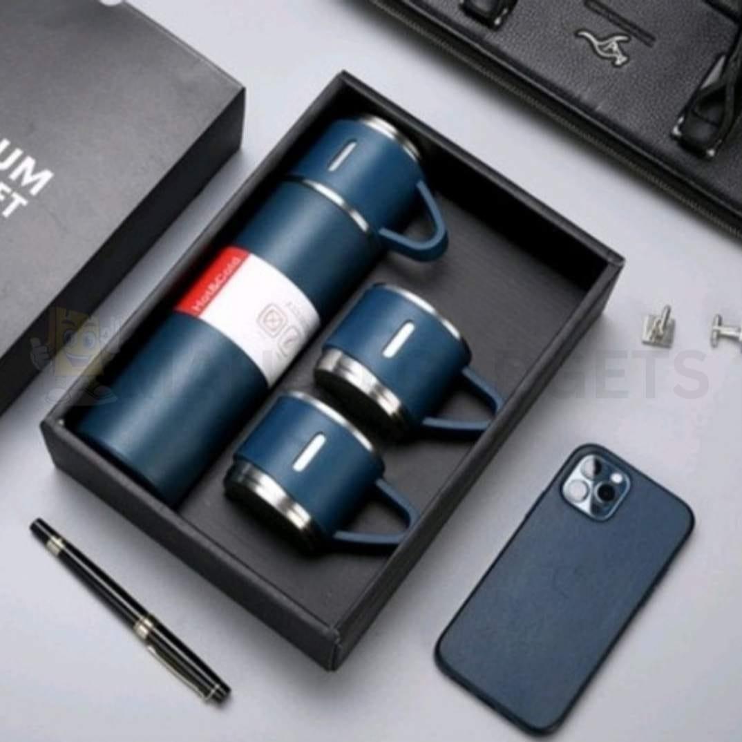 Vacuum Flask Set Green 500ml 12Hr Cold Keep