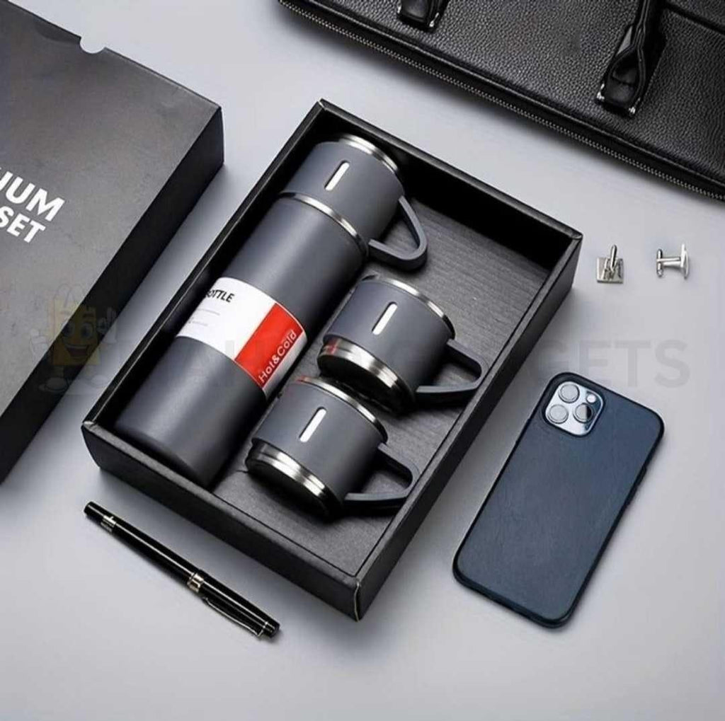 Vacuum Flask Set Green 500ml 12Hr Cold Keep