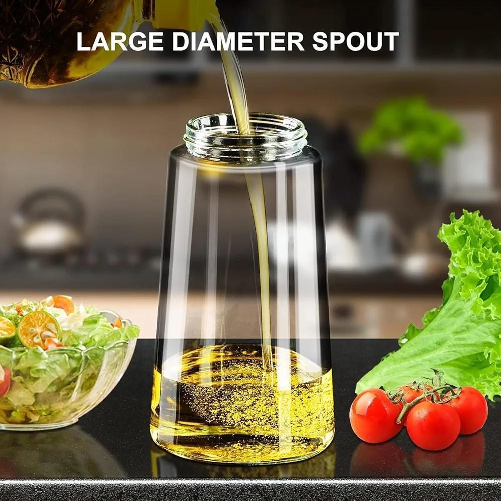 Green Oil Sprayer Glass Container for Salads Rice