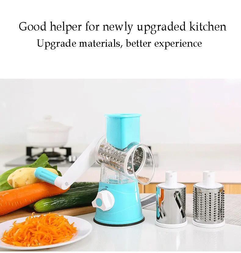 Green Vegetable Cutter with 2 Blades for Easy Slicing and Dicing