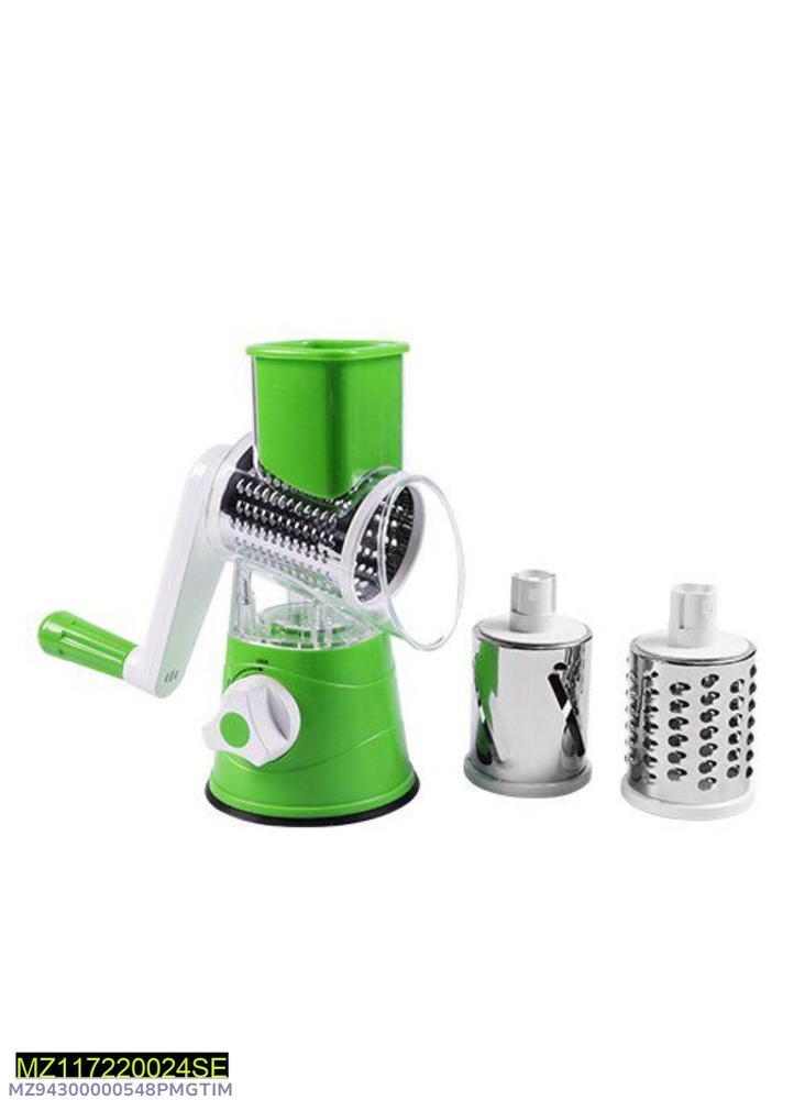 Green Vegetable Cutter with 2 Blades for Easy Slicing and Dicing